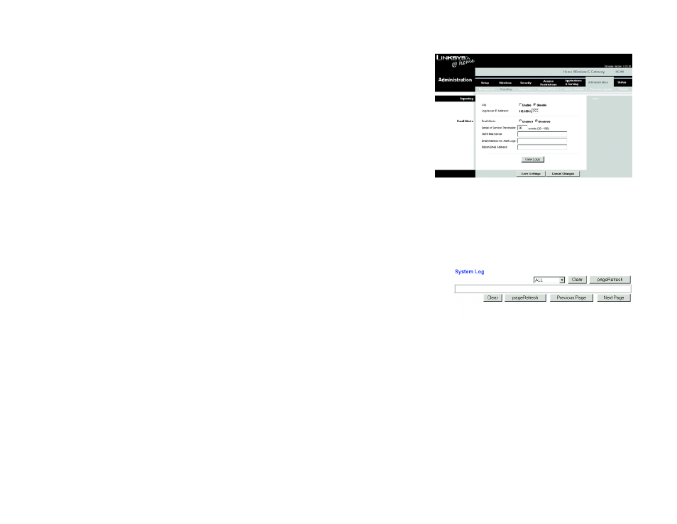 Figure 5-34: reporting, Figure 5-35: system log | Linksys HG200 User Manual | Page 45 / 90