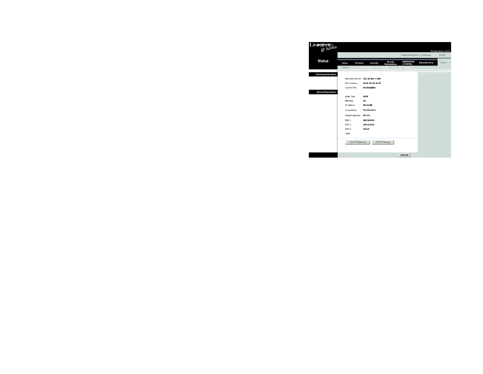Figure 5-41: gateway, The status tab | Linksys HG200 User Manual | Page 49 / 90