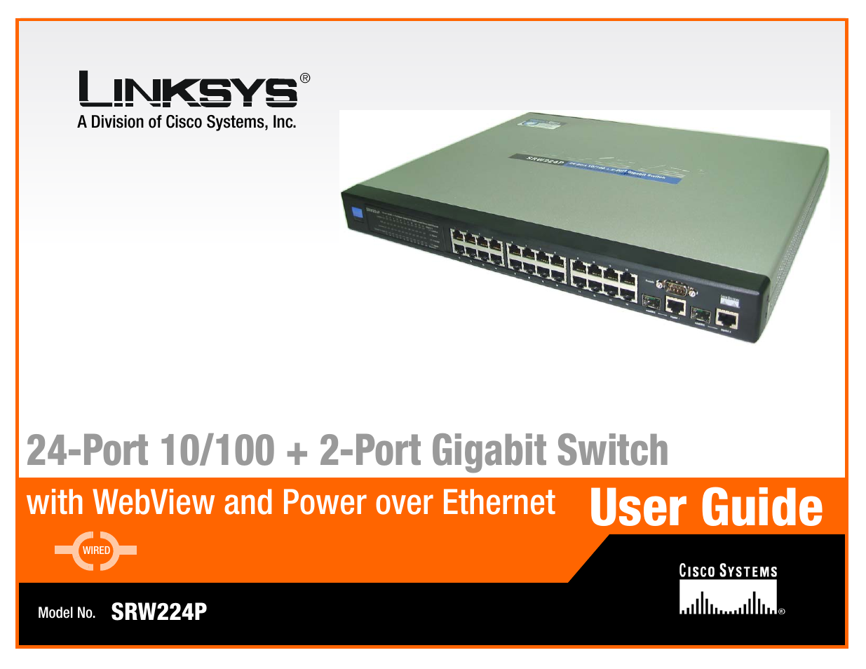 Linksys SRW224P User Manual | 104 pages