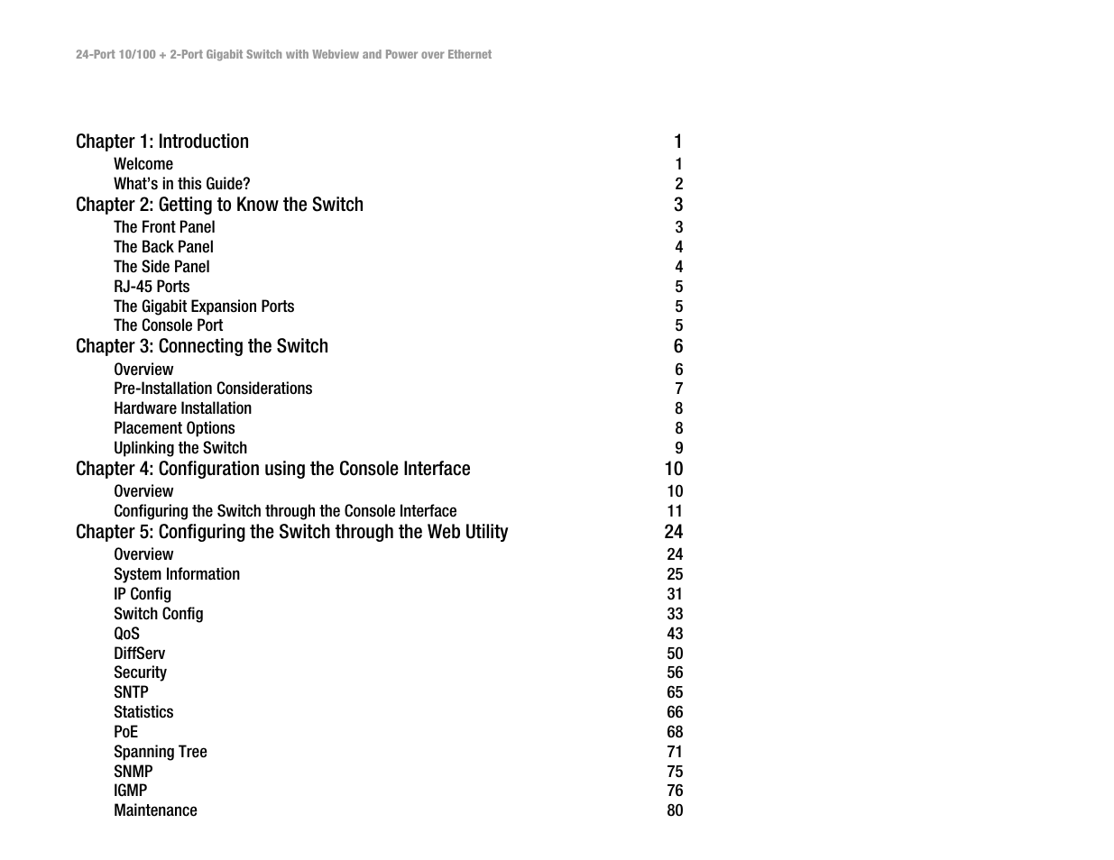 Linksys SRW224P User Manual | Page 3 / 104