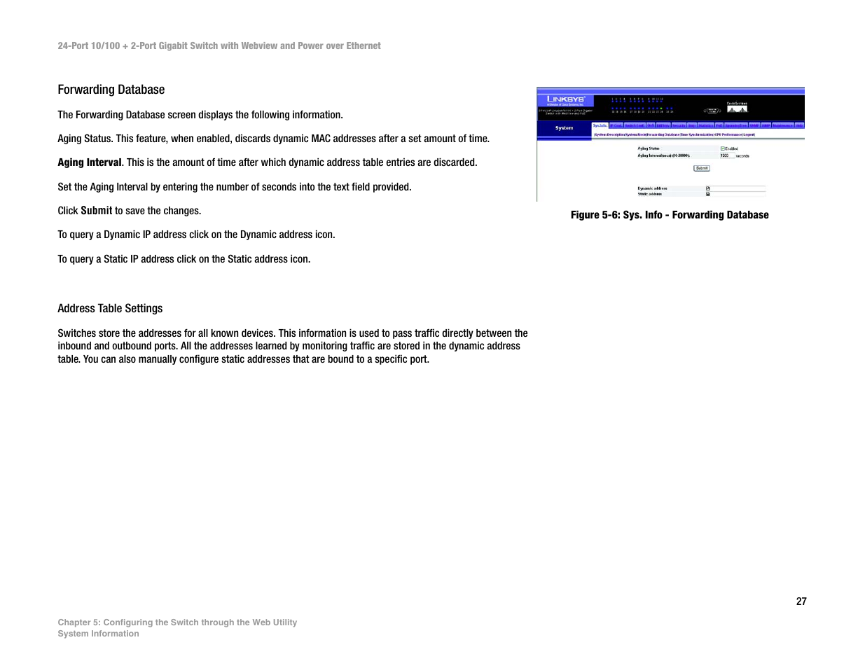 Linksys SRW224P User Manual | Page 35 / 104