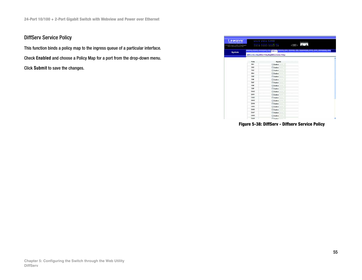 Linksys SRW224P User Manual | Page 63 / 104