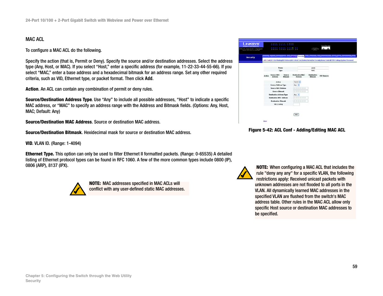 Linksys SRW224P User Manual | Page 67 / 104