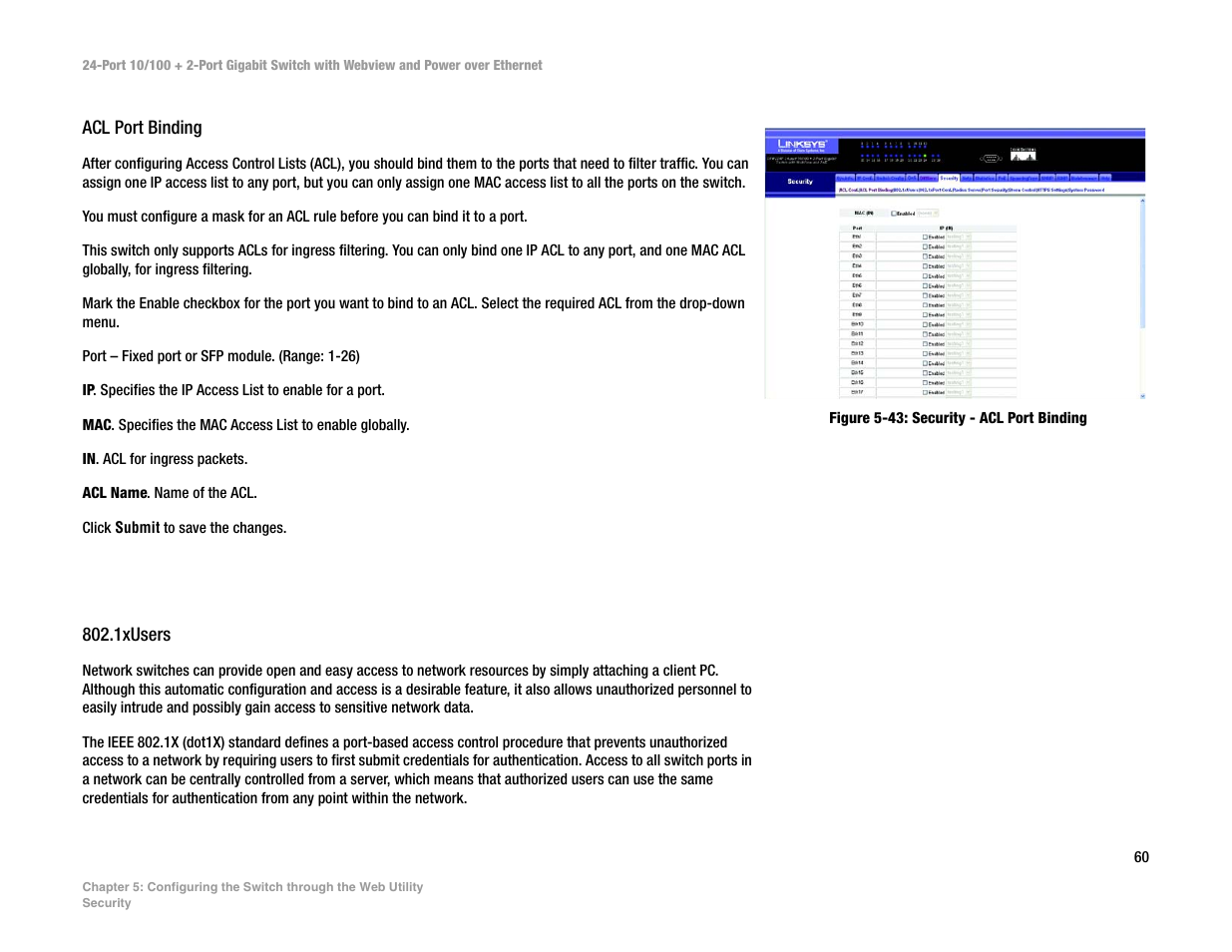 Linksys SRW224P User Manual | Page 68 / 104