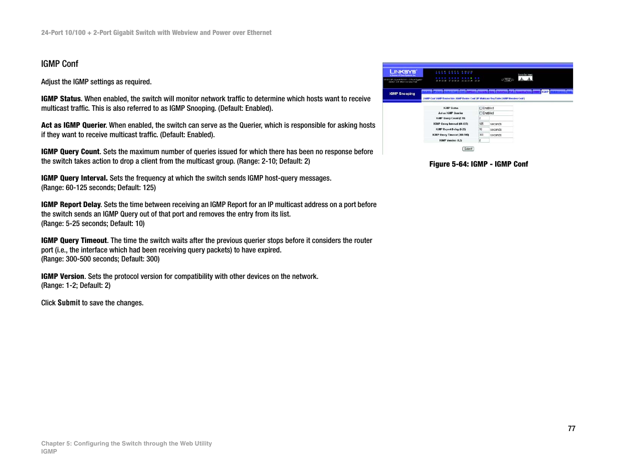Linksys SRW224P User Manual | Page 85 / 104