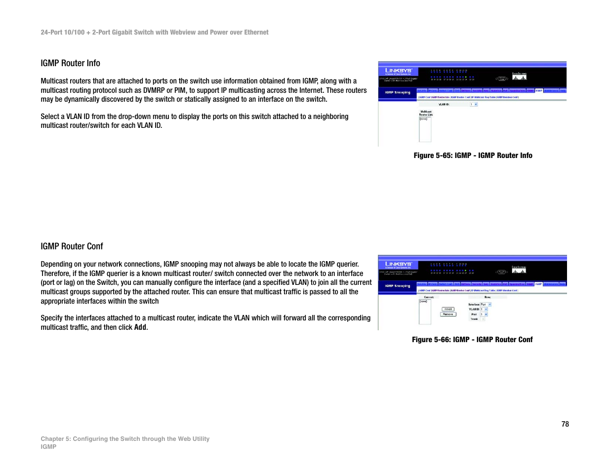 Linksys SRW224P User Manual | Page 86 / 104