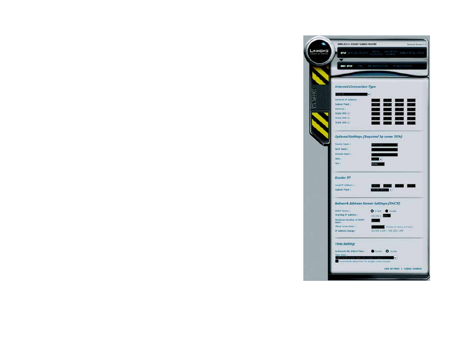 The setup tab - basic setup - static ip | Linksys CISCO SYSTEMS WRT330N User Manual | Page 20 / 92