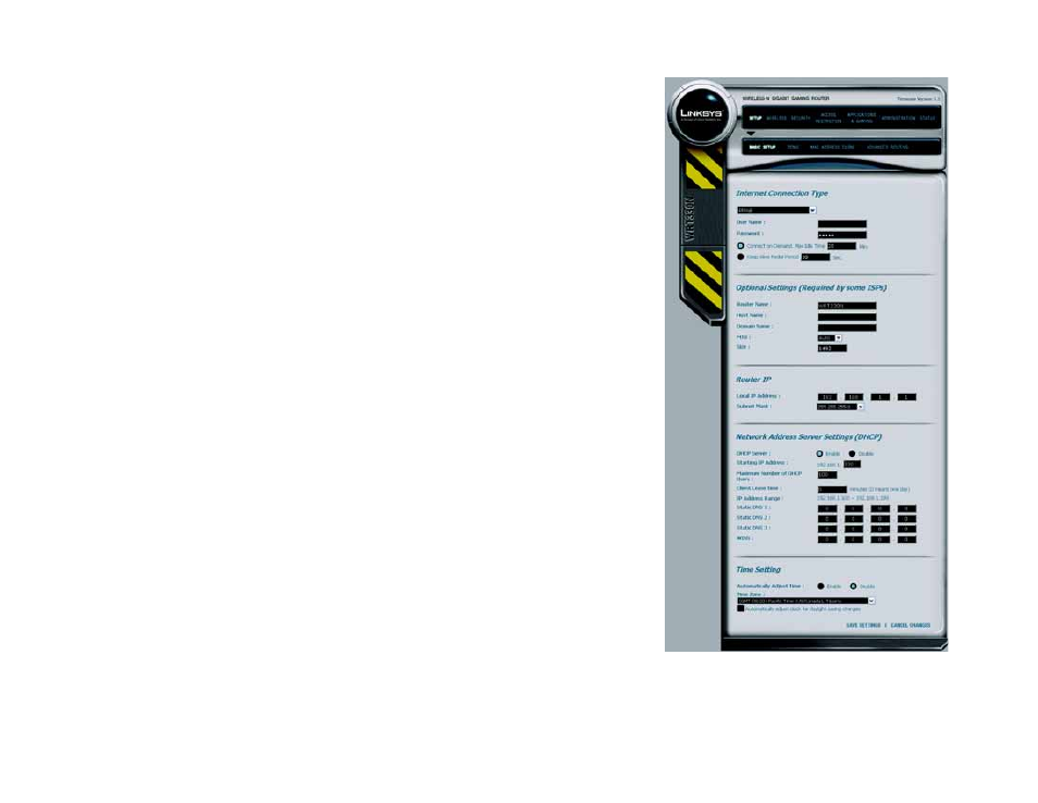 The setup tab - basic setup - pppoe | Linksys CISCO SYSTEMS WRT330N User Manual | Page 21 / 92