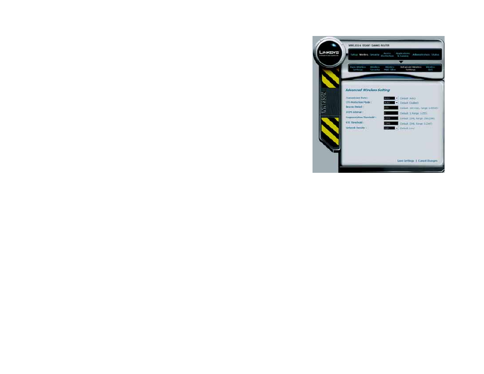 The wireless tab - advanced wireless settings | Linksys CISCO SYSTEMS WRT330N User Manual | Page 34 / 92
