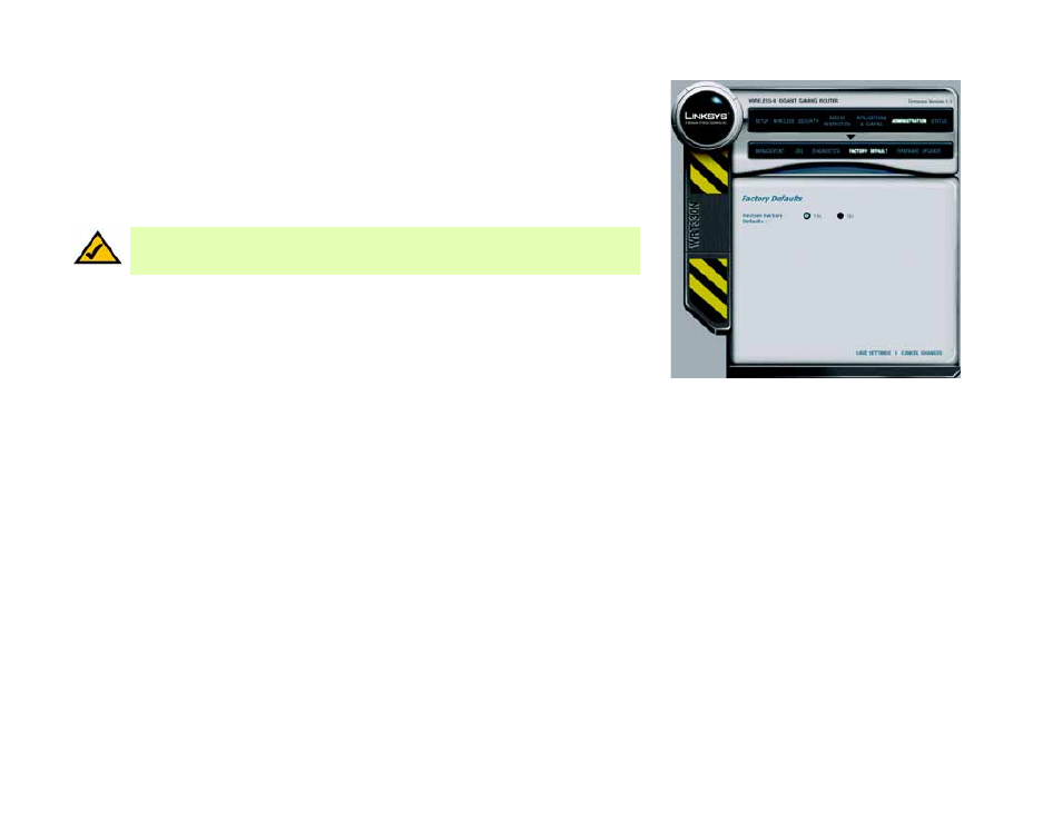 The administration tab - factory default | Linksys CISCO SYSTEMS WRT330N User Manual | Page 51 / 92