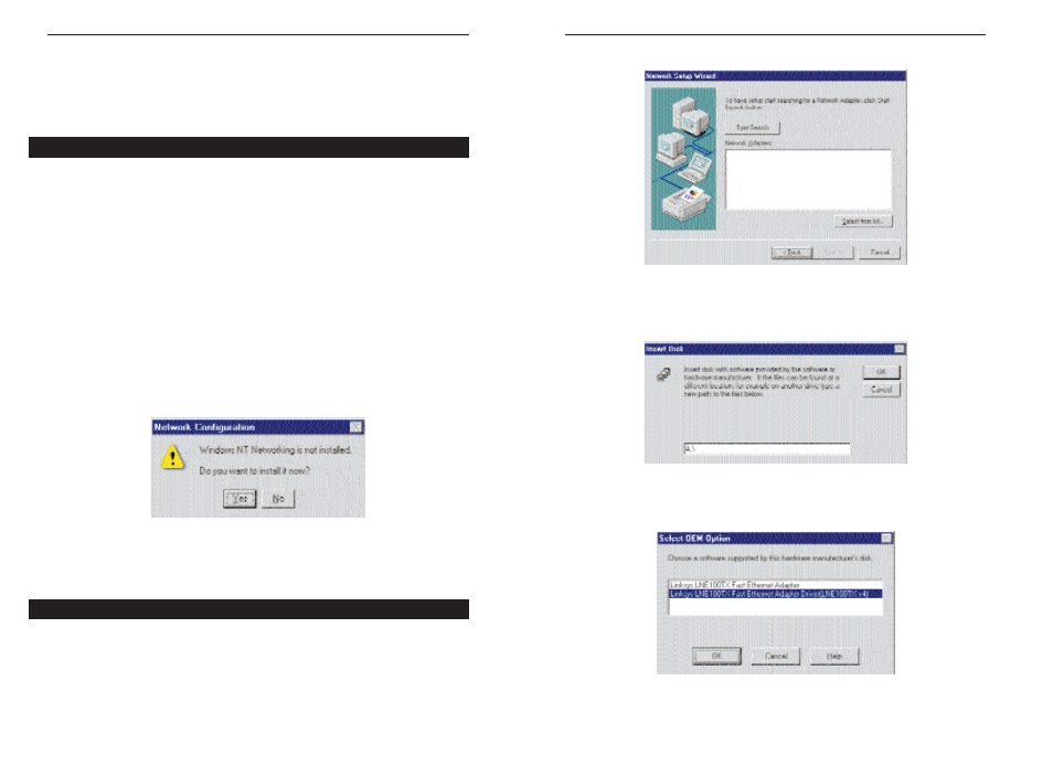 Windows nt 4.0 installation & setup | Linksys EtherFast FENSK05 v2 User Manual | Page 18 / 39