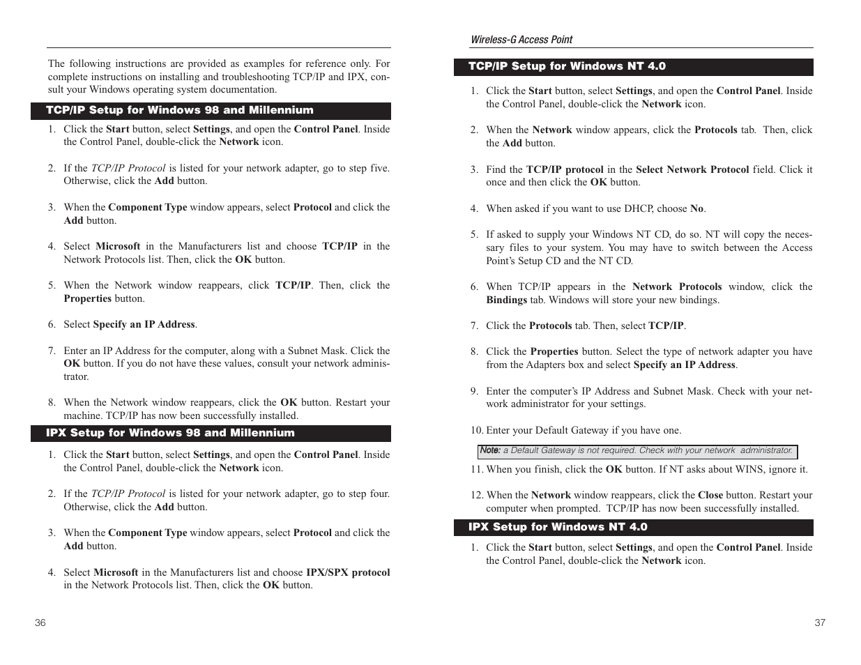 Linksys WAP54G User Manual | Page 22 / 30