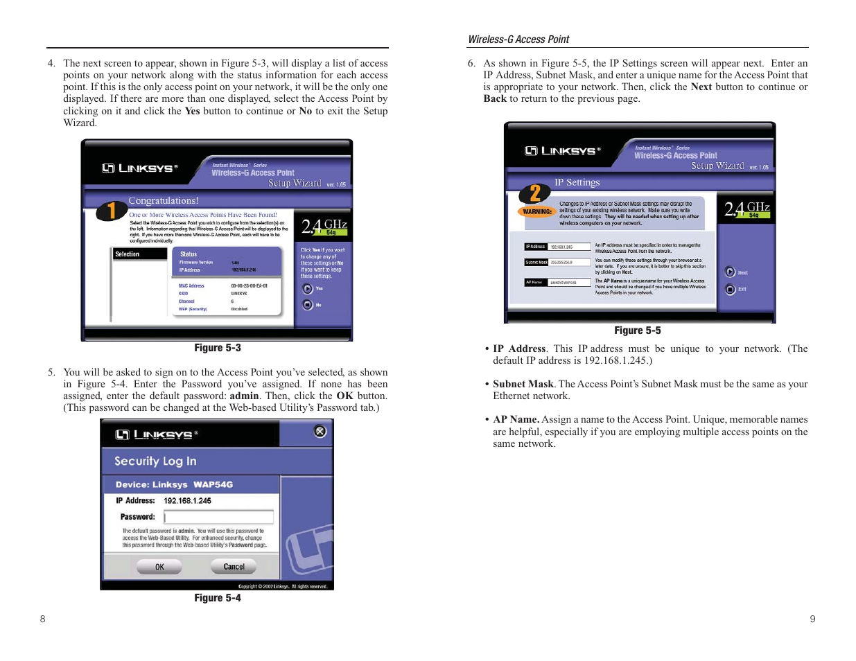 Linksys WAP54G User Manual | Page 8 / 30