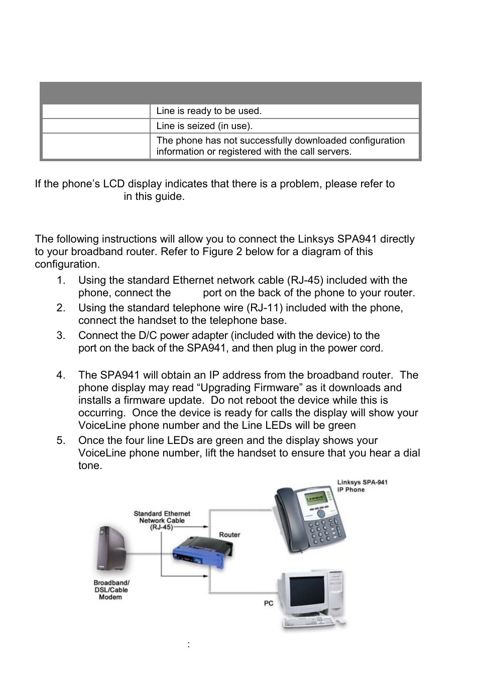 Linksys spa941 led status indicators, Installing the spa941 | Linksys SPA941 User Manual | Page 10 / 20
