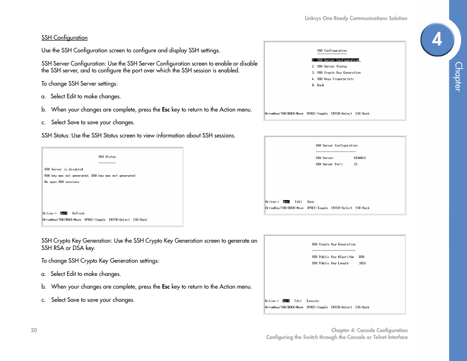 Chapter | Linksys SGE2000 User Manual | Page 24 / 50