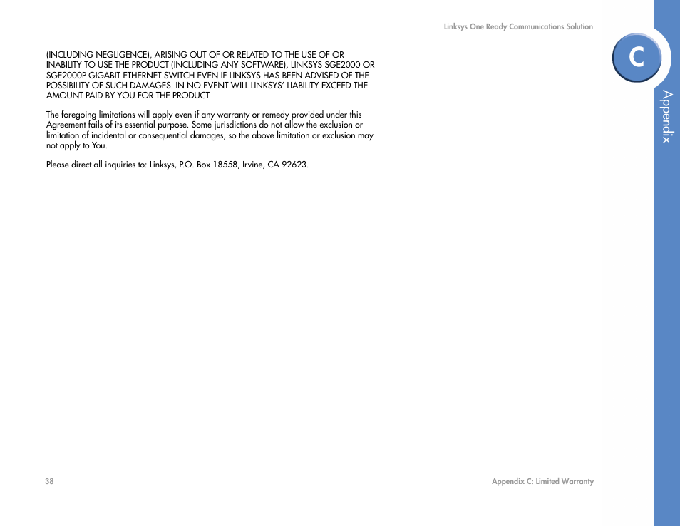Linksys SGE2000 User Manual | Page 42 / 50