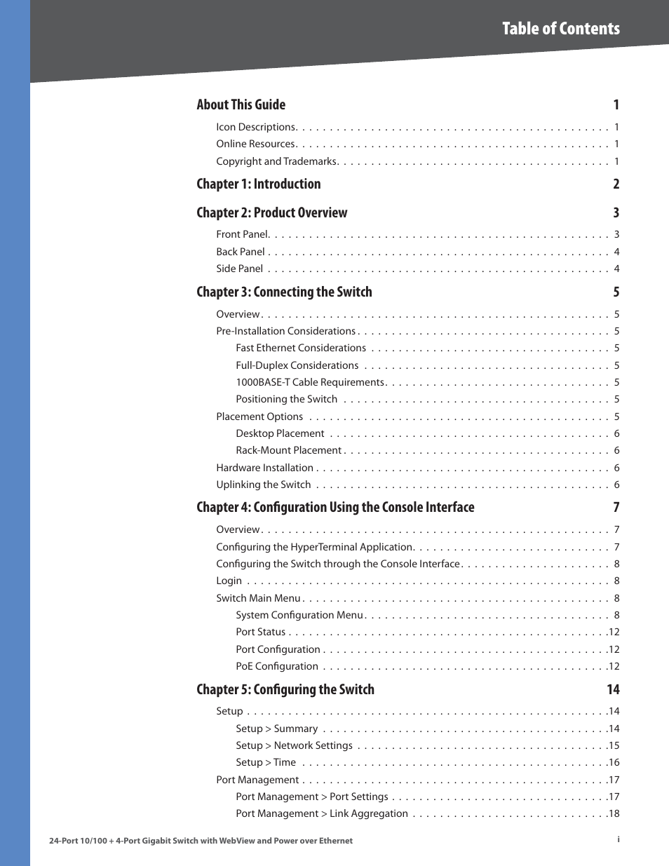 Linksys SRW224G4P User Manual | Page 2 / 72