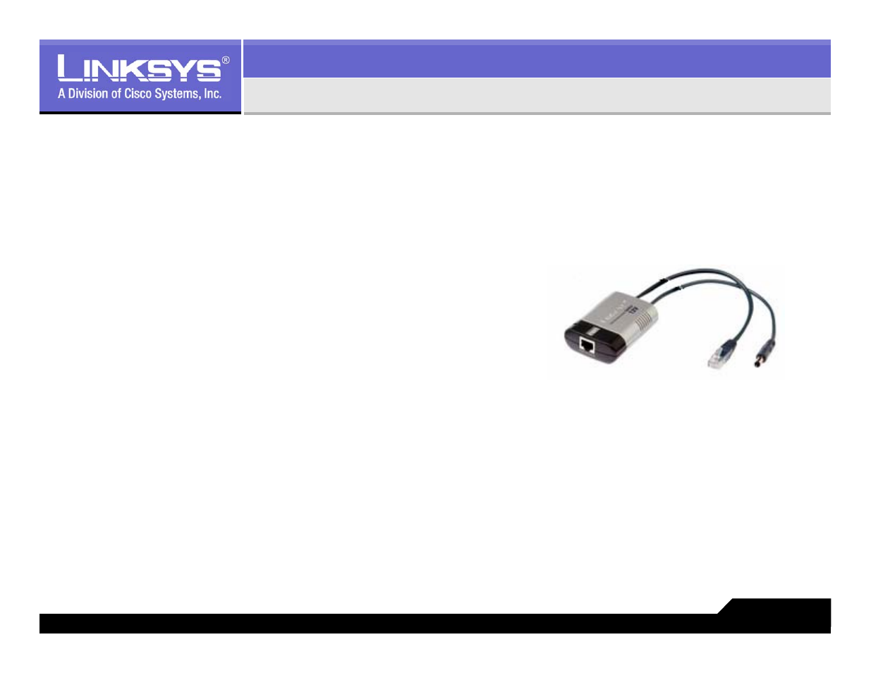 Poe splitter for voip – poes5, Poes5 | Linksys LVS 9000 User Manual | Page 21 / 63