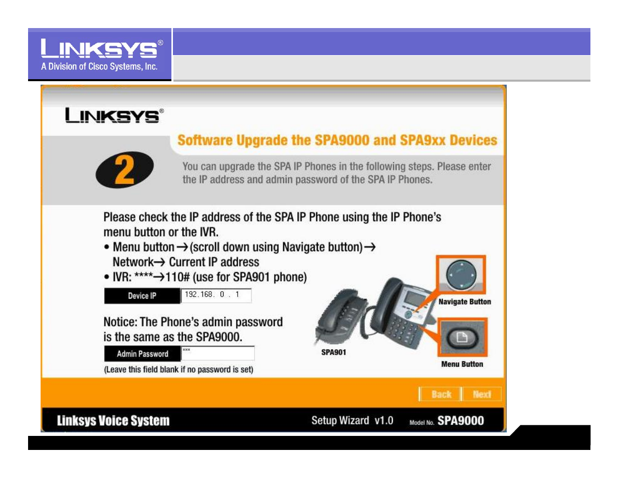 Upgrade to the latest firmware | Linksys LVS 9000 User Manual | Page 35 / 63