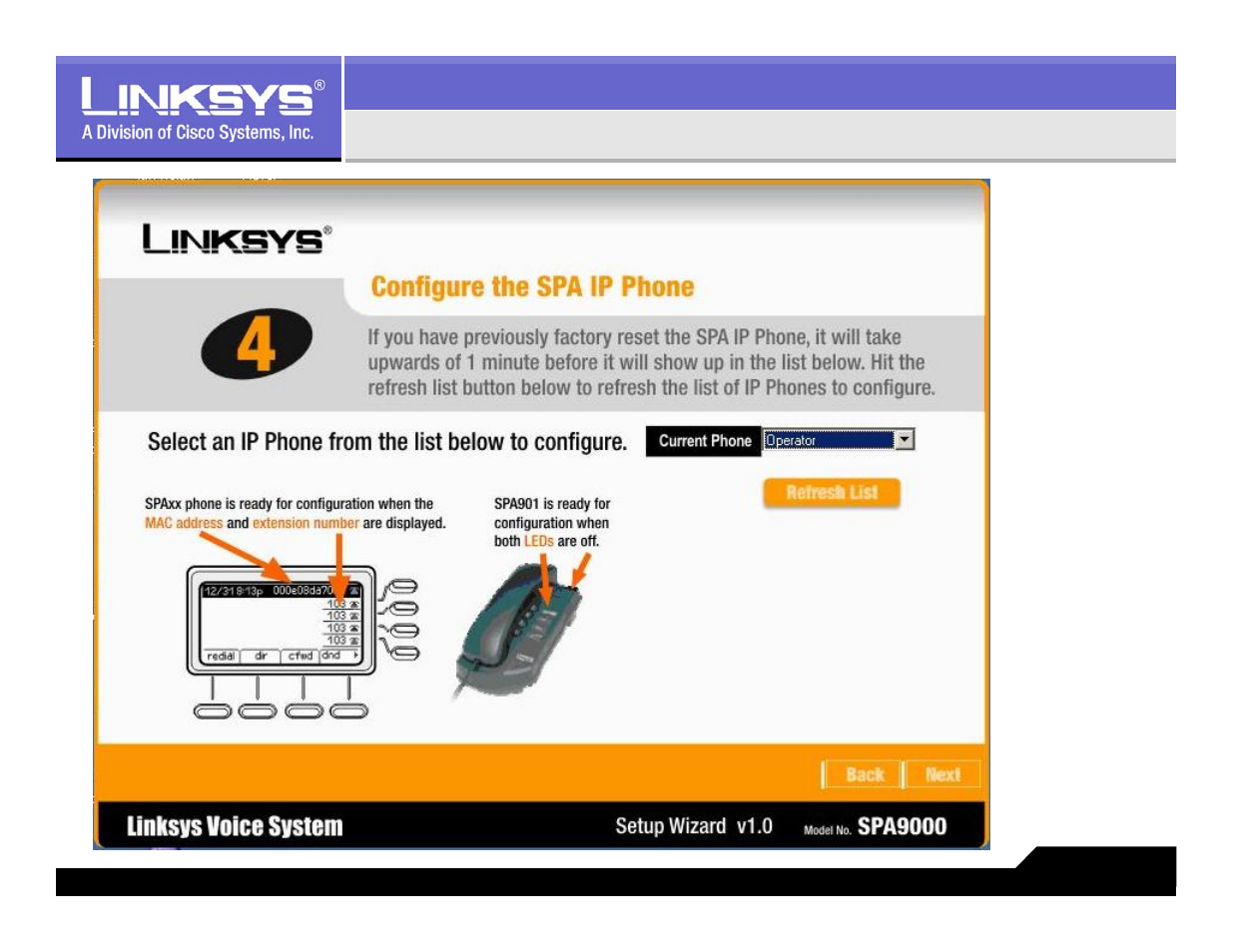 Configuring linksys ip phones | Linksys LVS 9000 User Manual | Page 47 / 63