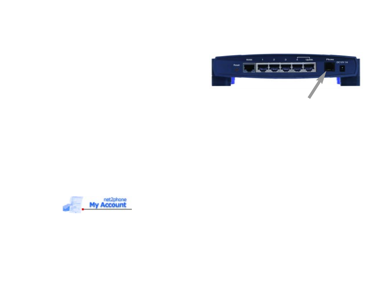Setting up your net2phone account | Linksys Net2Phone EtherFast Cable/DSL & Voice Router BEFN2PS4 User Manual | Page 10 / 26