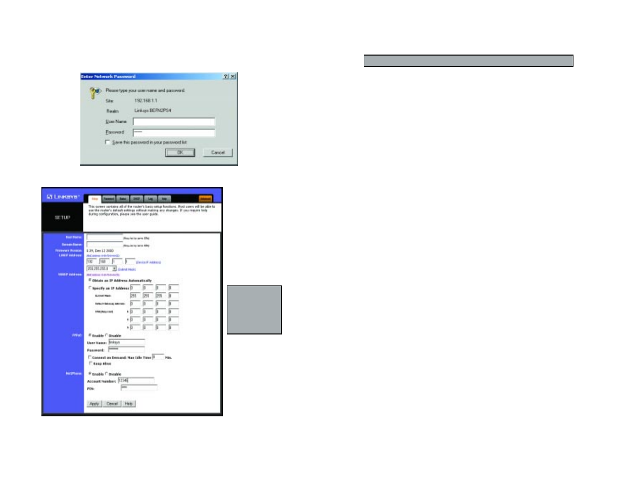 Linksys Net2Phone EtherFast Cable/DSL & Voice Router BEFN2PS4 User Manual | Page 8 / 26