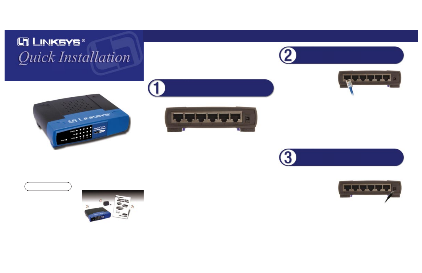 Linksys INSTANT ETHERFAST SERIES EZXS55W-CA User Manual | 1 page