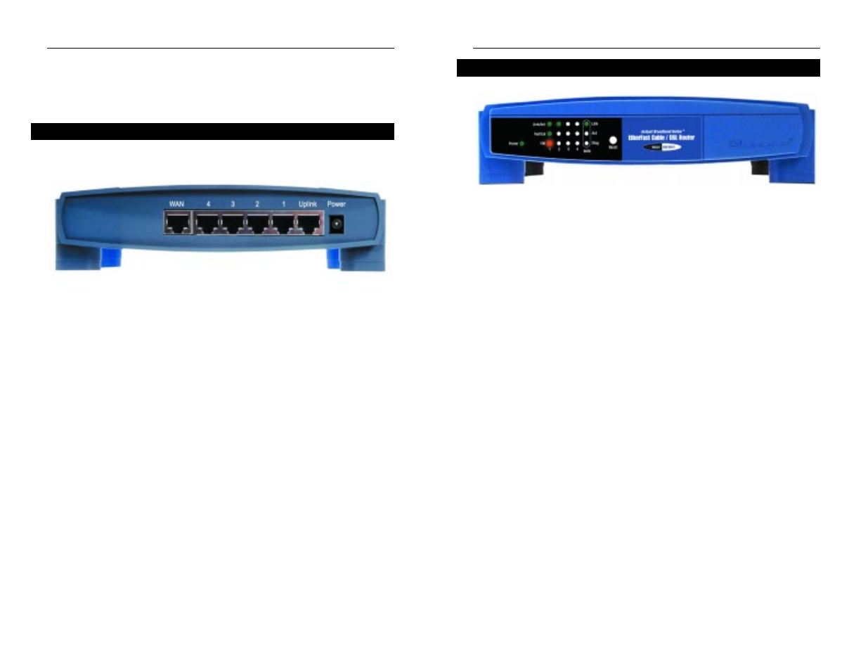 Chapter 2: getting to know the 4- port etherfast, Cable/dsl router | Linksys BEPSR11 User Manual | Page 8 / 66