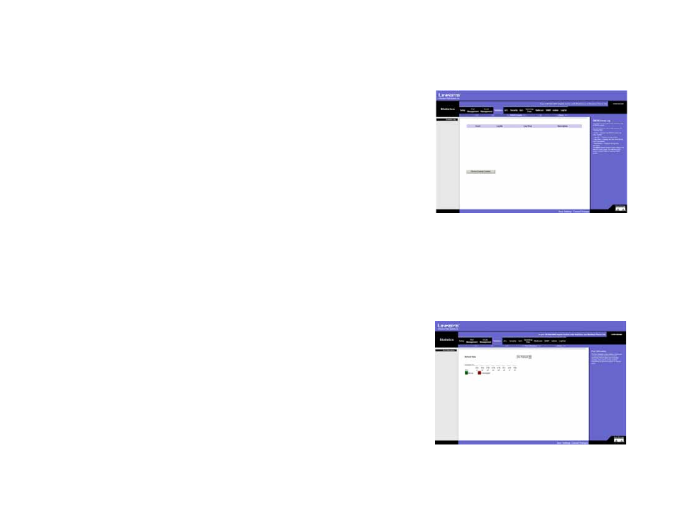 Statistics tab - port utilization | Linksys SRW2008 User Manual | Page 56 / 130