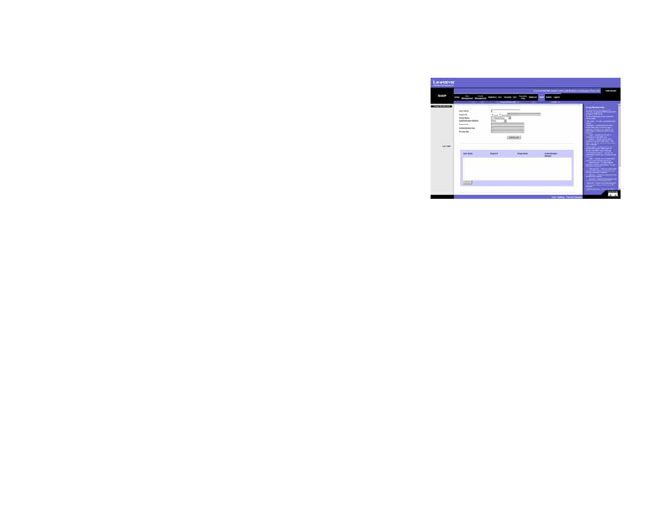 Snmp tab - group membership | Linksys SRW2008 User Manual | Page 87 / 130