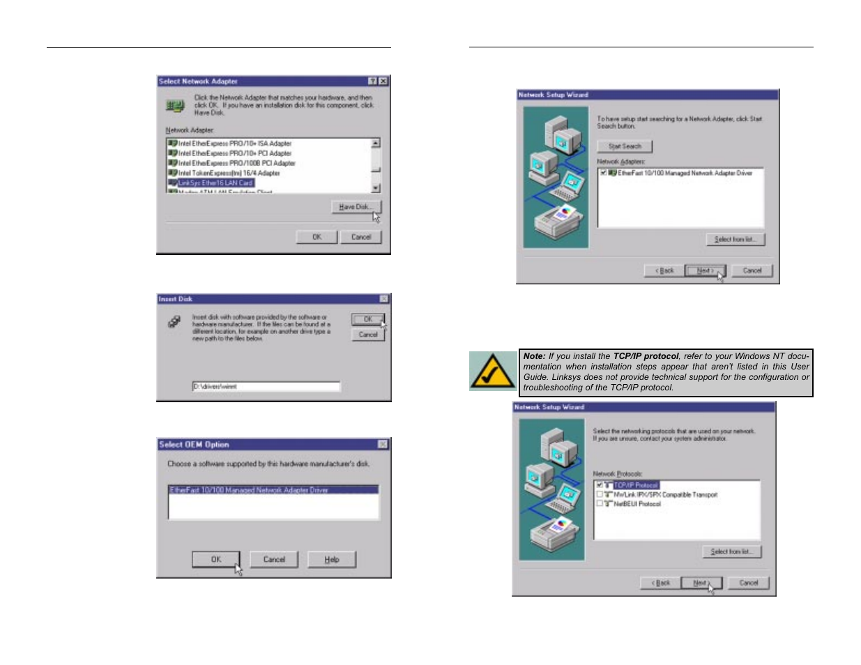 Linksys ETHERFAST LNE100M User Manual | Page 19 / 57