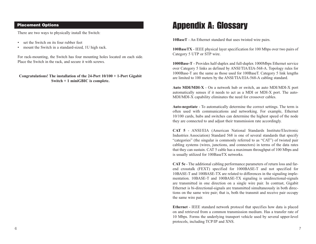 Appendix a: glossary | Linksys SR224G User Manual | Page 6 / 9