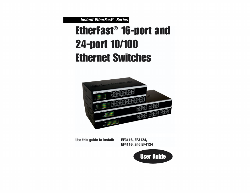 Linksys EF4116 User Manual | 12 pages