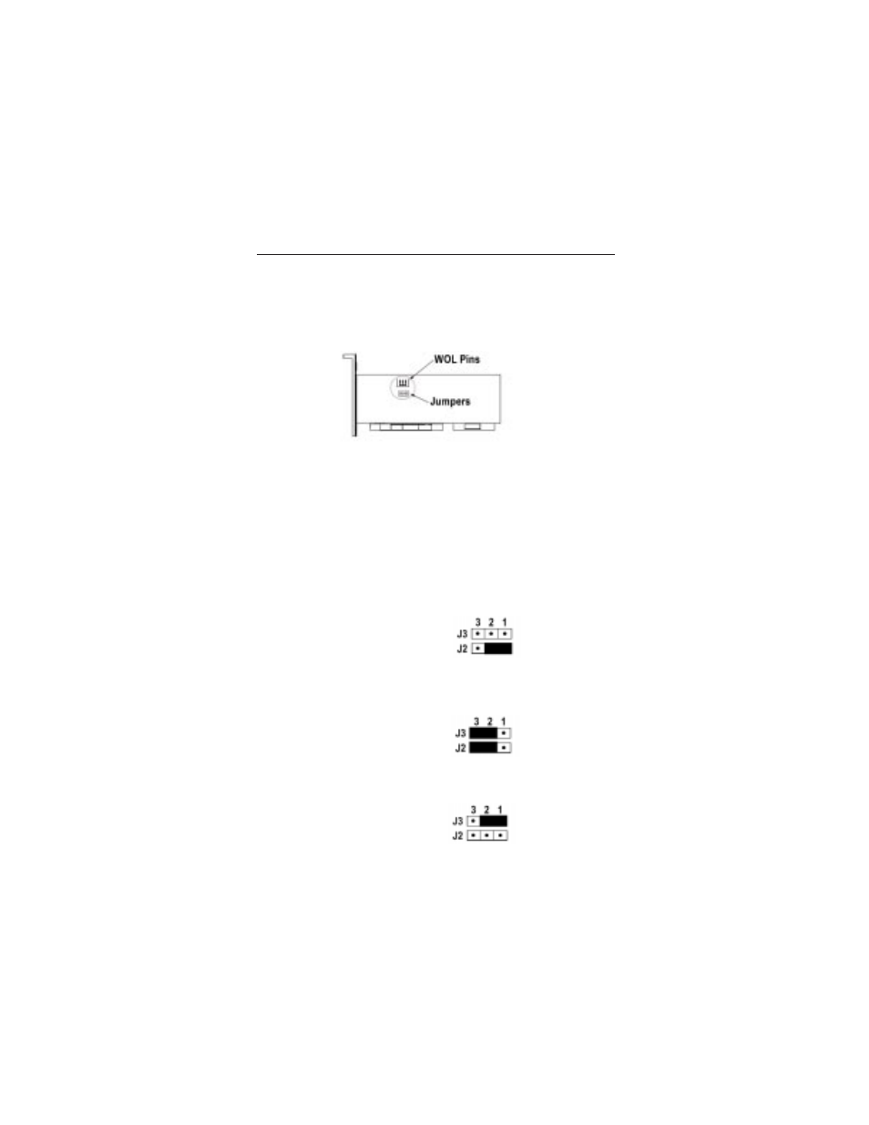 Setting up your etherfast card for wake-on-lan use, Setting the jumpers | Linksys EtherFast 10/100 Network In a Box FENSK05 User Manual | Page 50 / 71