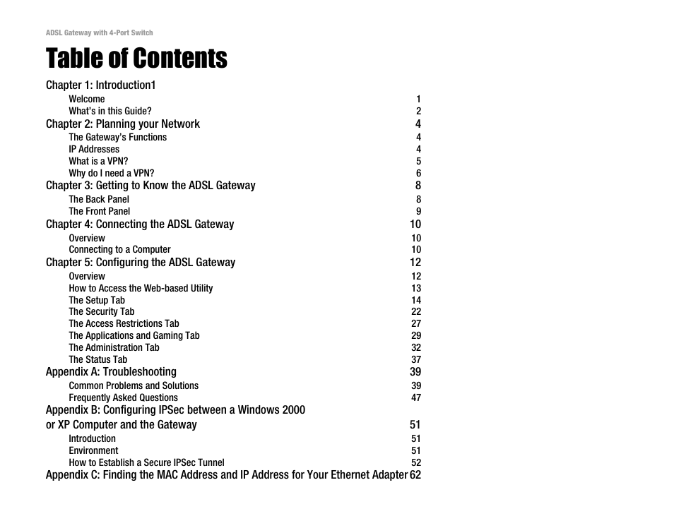 Linksys AG041 User Manual | Page 3 / 80