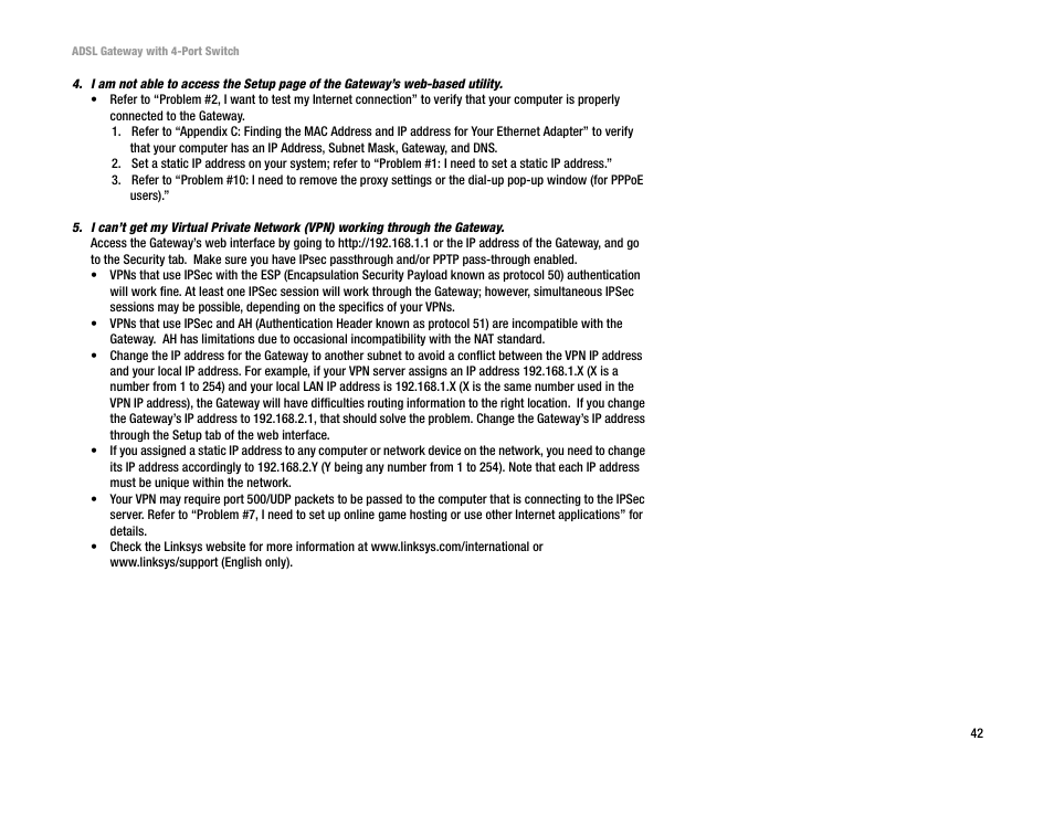 Linksys AG041 User Manual | Page 49 / 80