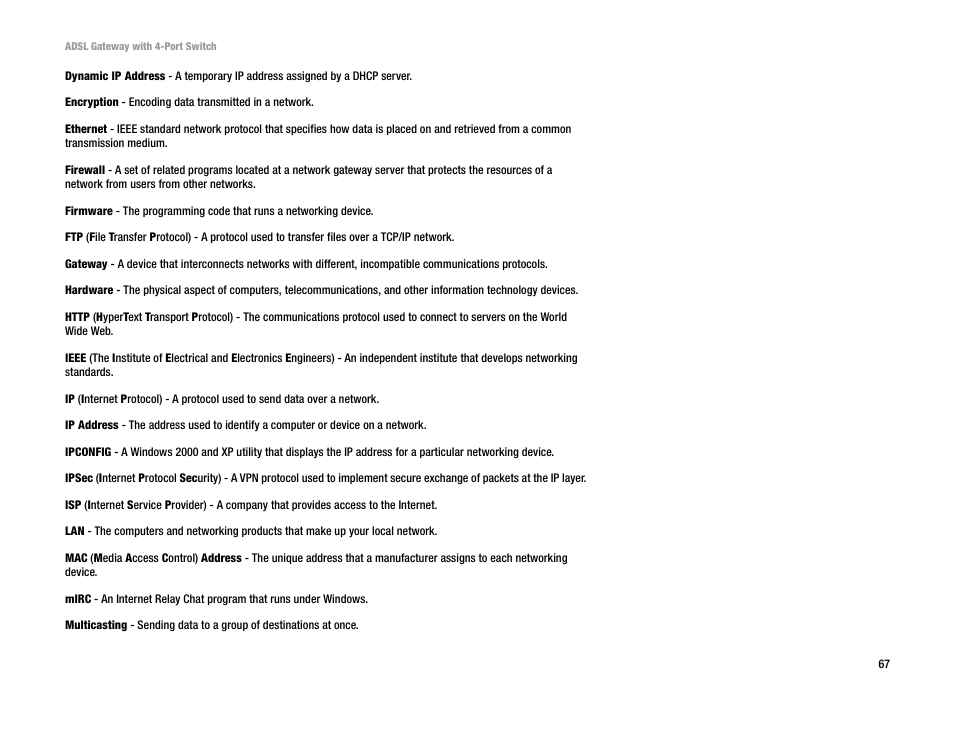 Linksys AG041 User Manual | Page 74 / 80