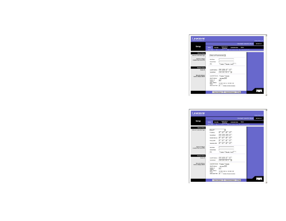 Basic setup | Linksys BEFSR81 User Manual | Page 25 / 72