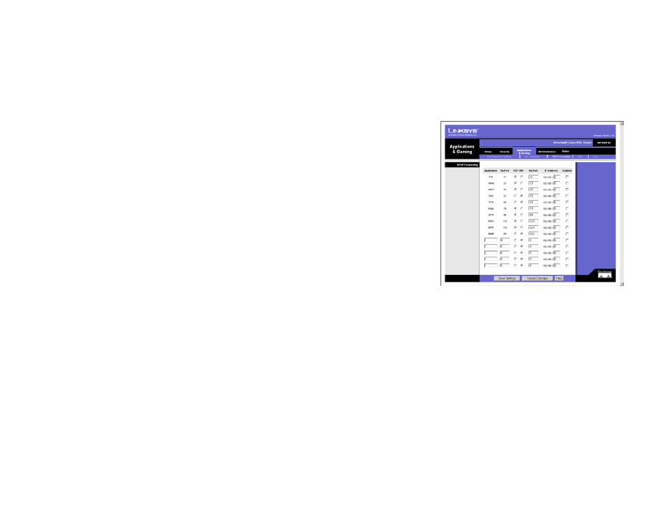 Upnp forwarding | Linksys BEFSR81 User Manual | Page 36 / 72