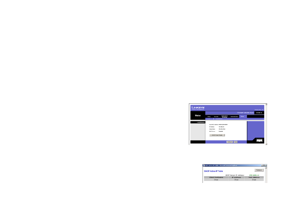 Local network | Linksys BEFSR81 User Manual | Page 44 / 72