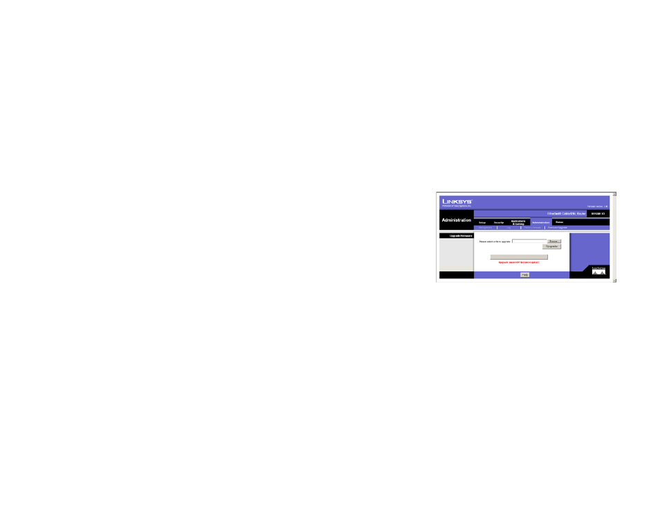 Appendix b: upgrading firmware | Linksys BEFSR81 User Manual | Page 59 / 72