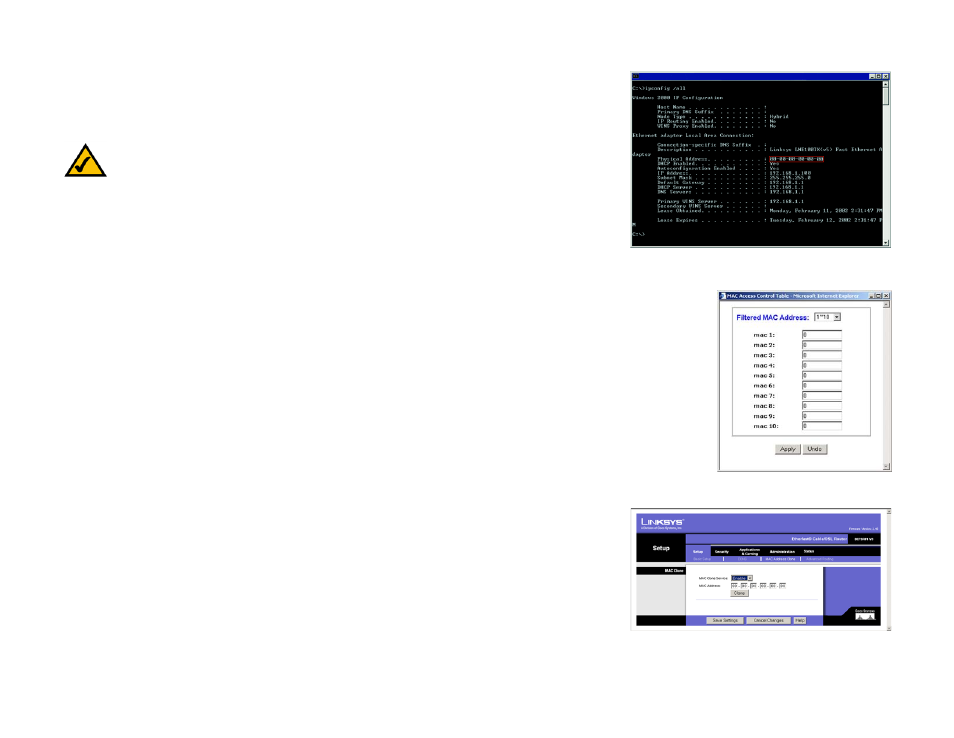 For the router’s web-based utility | Linksys BEFSR81 User Manual | Page 61 / 72