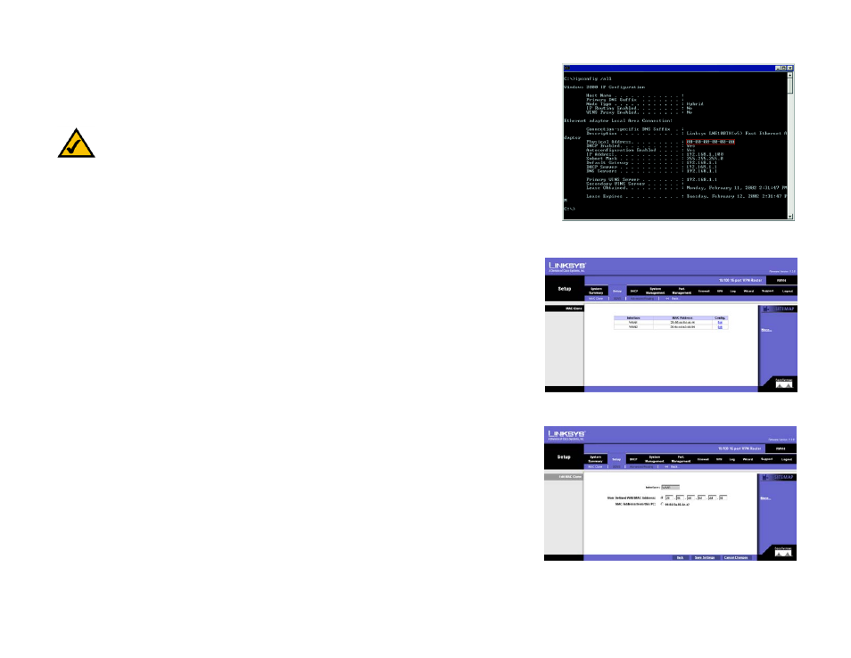 For the router’s web-based utility | Linksys RV016 User Manual | Page 110 / 127