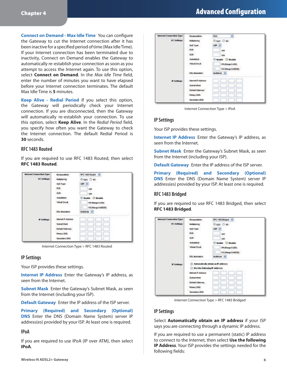 Advanced configuration | Linksys WAG160N User Manual | Page 10 / 41