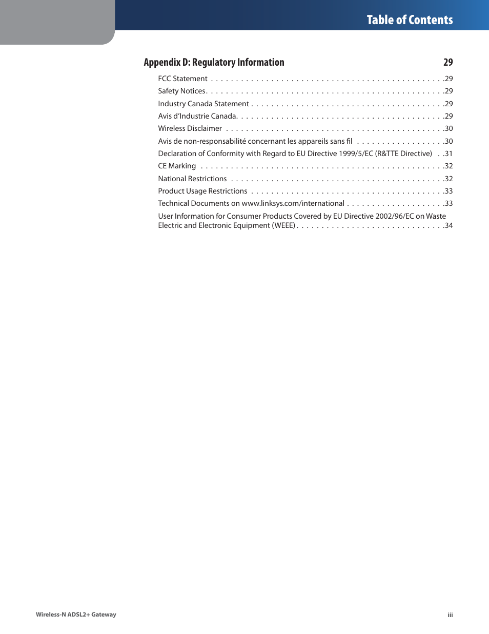 Linksys WAG160N User Manual | Page 4 / 41