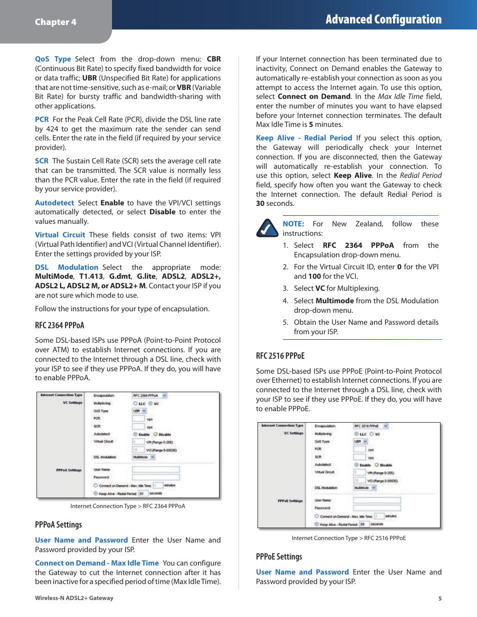 Advanced configuration | Linksys WAG160N User Manual | Page 9 / 41