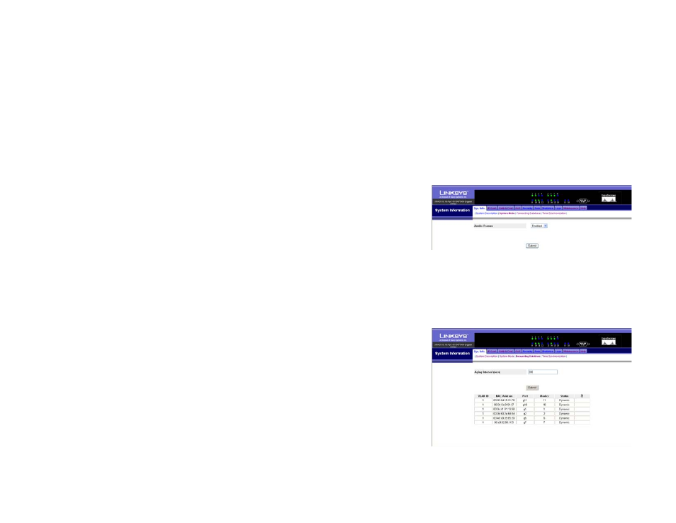 Sys. info. (system information) tab - system mode | Linksys SRW2016 User Manual | Page 28 / 73