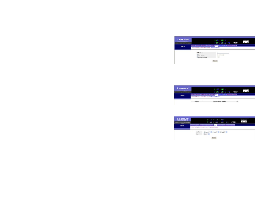 Sntp tab - interface settings | Linksys SRW2016 User Manual | Page 47 / 73