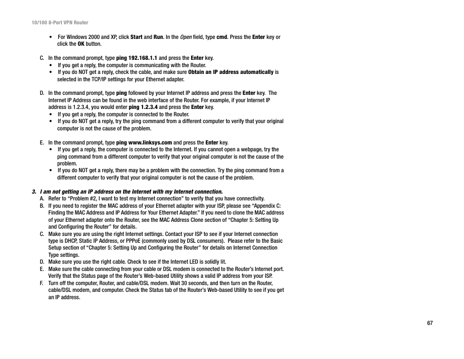 Linksys RV082 User Manual | Page 76 / 105