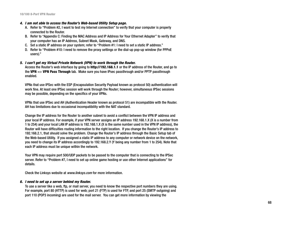Linksys RV082 User Manual | Page 77 / 105
